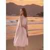 Simple&Opulence Women’s Summer Dresses 100% Linen Beach Sundress Nightgown Long