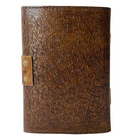 Embossed Leather Bound Journal Dragon Game of Thrones Diary with Clasp Lock Vintage Perfect Notebook Blank Book of Shadows Unlined Paper Sketchbook 7x5 Inch