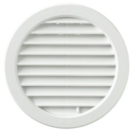 The t16drb-y Ventilation Grille Round Plastic Recessed, White