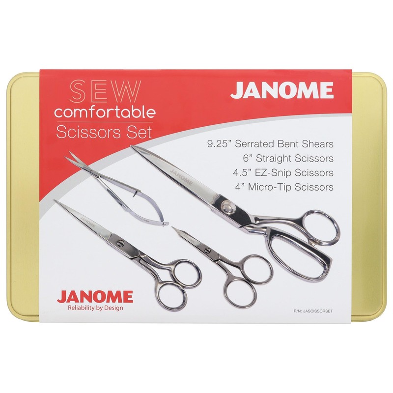 Janome Sew Comfortable 4pc Scissors Set