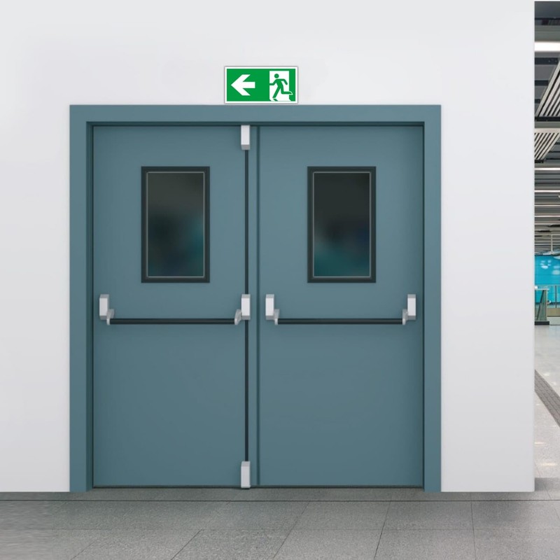 Pack of 2 – Sign Emergency Exit Sign Arrow Left