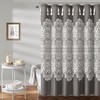 Lush Decor Boho Medallion Shower Curtain, 72" x 72", Dark