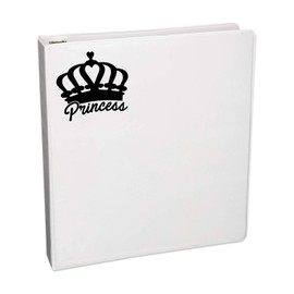 Bargain Max Decals Princess Crown Silhouette Decal Notebook Car Laptop 5.5" (Black)