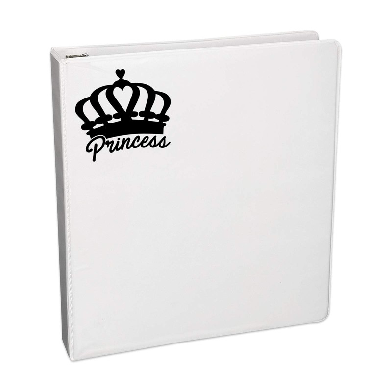 Bargain Max Decals Princess Crown Silhouette Decal Notebook Car Laptop