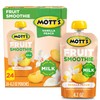 Mott’s Fruit Smoothies Vanilla Peach, 4.2 oz clear pouches, 24