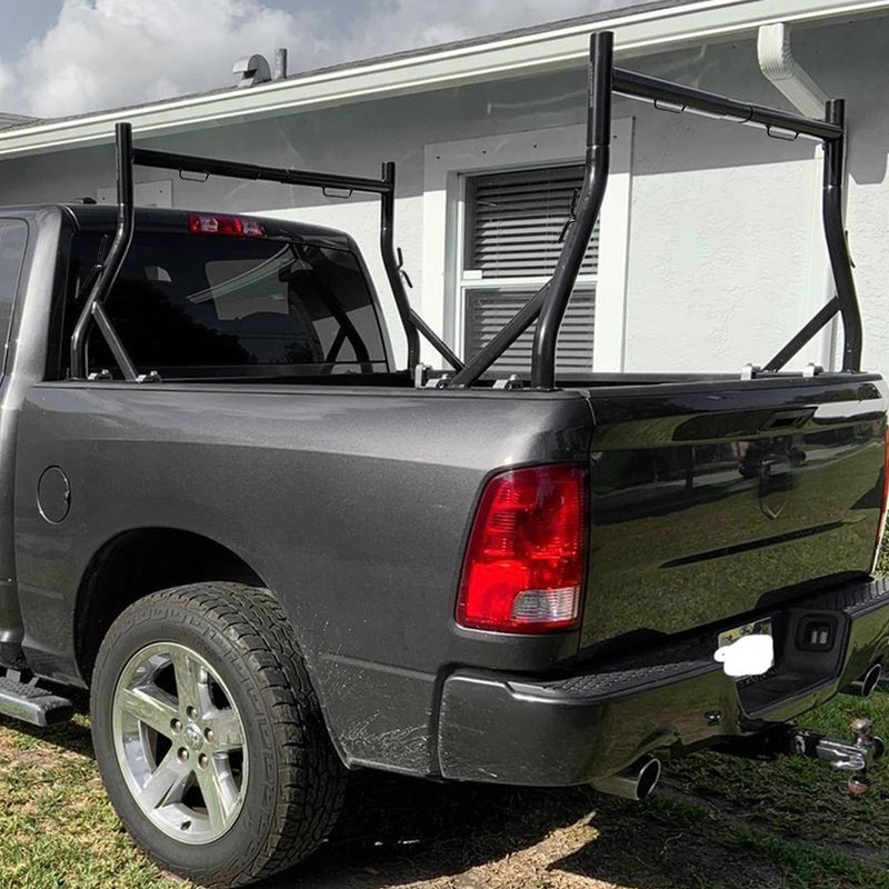 OUTPRIZE Non-Drilling Truck Rack, Heavy Duty Steel Extendable Truck Bed