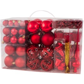 Brubaker 101-piece set of Christmas baubles with tree topper