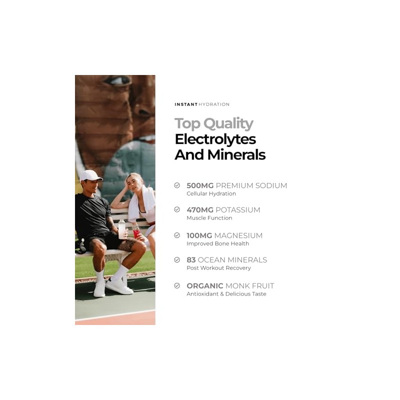 Instant Hydration Electrolyte Drink Mix Variety Pack - Sugar Free