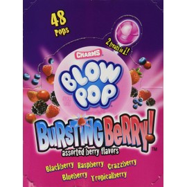 Charms Bursting Berry Blow Pop Suckers