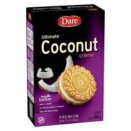 Dare Ultimate Coconut Creme Cookies, 290g/10.2 oz