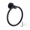 JZK 16cm Matte Black Bathroom Towel Rack Wall Mounted Modern