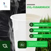 BenBow Disposable Sugar Cane Cups, White, 250 ml x 50