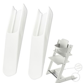 2 Piece Extended Glider Set Compatible, Children's High Chair Accessories, Non-Slip Safety Foot Cover, Baby High Chair Tilt Protection High Chair Accessories