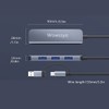 Wowssyo 4-Port USB 3.0 Hub, Ultra Slim Portable USB Data