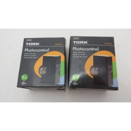 Tork 2 PIECES    Tork 3000 Button Photocontrol Flush Mounting 120V Photocell/Photoeye