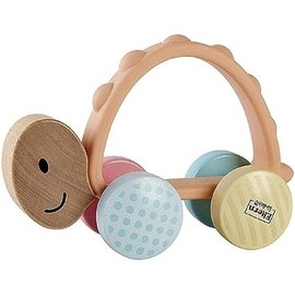 Hape Racing Turtle Rike Rolling Toy with Teether from 10 Manten