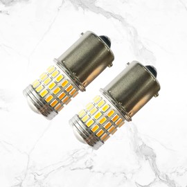 NorthAmerica Remote Extremely Bright Low Power 1156 1141 1003 BA15S LED Bulbs with Projector Replacement for Turn Signal Lights, Amber Yellow