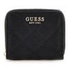 GUESS Eco Carly SLG Small Zip Around Wallet Black, black,