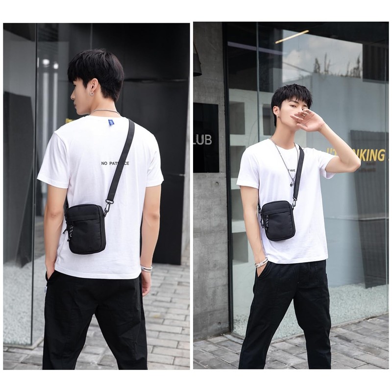 Gincci Smartphone Bag, Mini Bag, Men's, Small Shoulder Bag, Crossbody