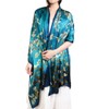 Prettystern Van Gogh Silk Stole Blue XXL Oversize Almond Tree