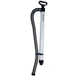 Attwood 11596-2 Emergency Hand-Operated Livewell Bilge Pump with Removable 32-inch Hose, White
