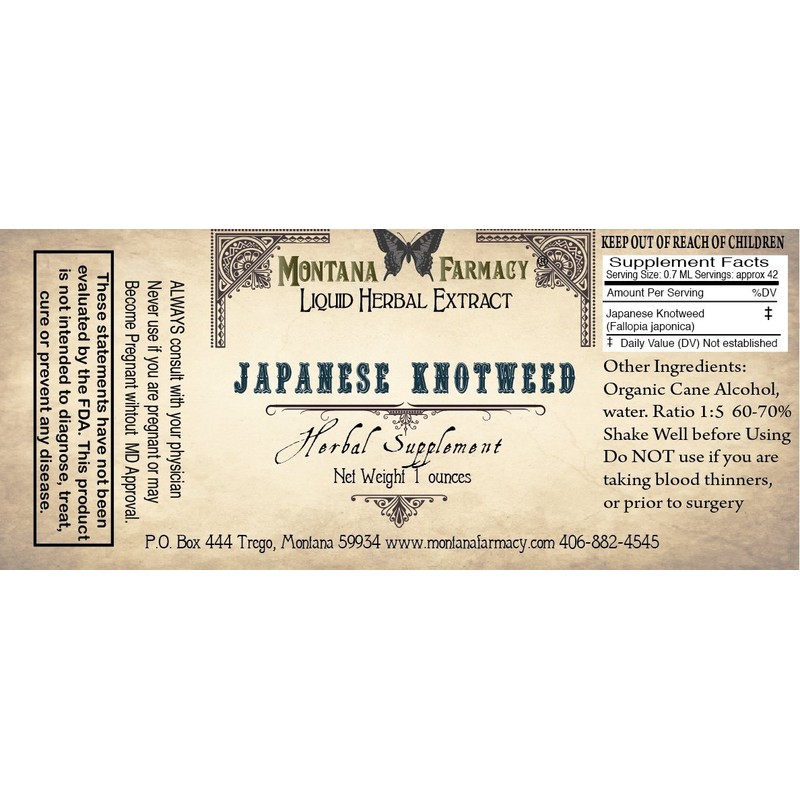 Japanese Knotweed Natural Extract Tincture (Polygonum Cuspidatum)