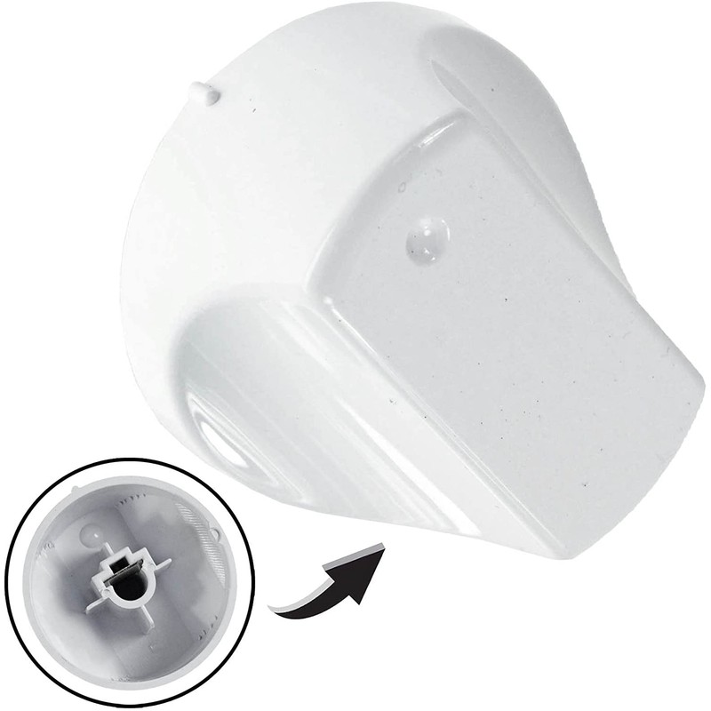 SPARES2GO White Control Knob Switch for Hotpoint Hot-Ari Oven Cooker