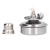 Disee Alcohol Lamp, Adjustable Stainless Steel Lab Alcohol Lamp Explosion-proof