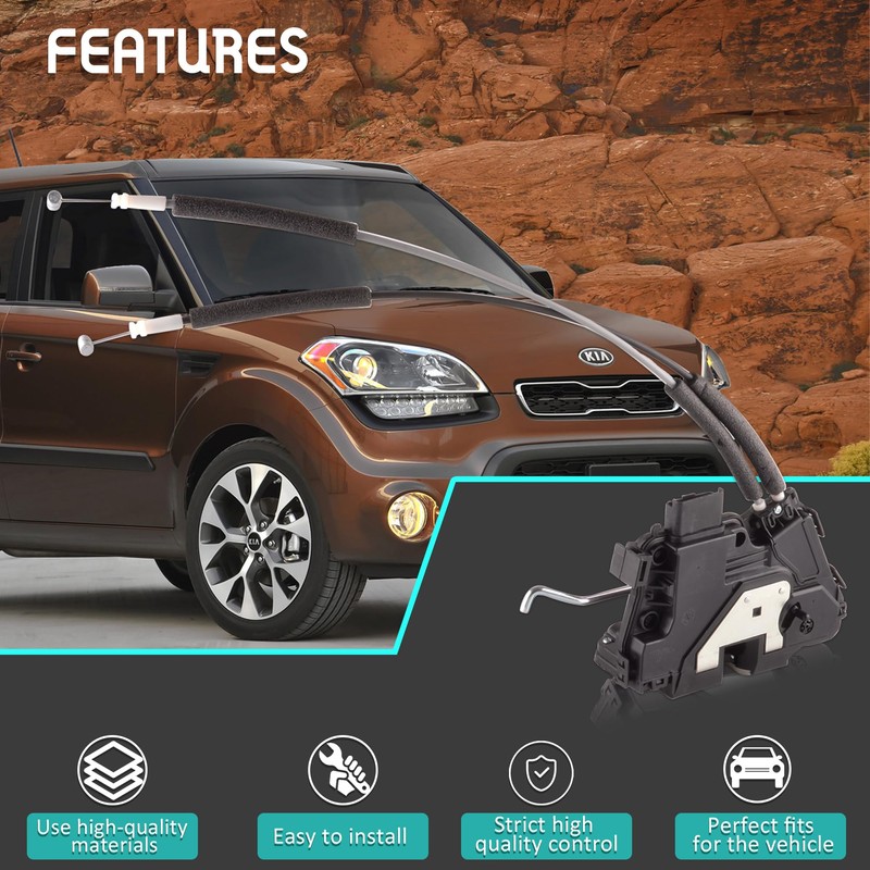 Rear Left Door Lock Actuator Compatible for Kia Soul 2011-2013