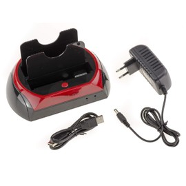 KALEA-INFORMATIQUE Docking Station for SATA and IDE 2.5 or 3.5 Hard Drives to USB 2.0. HDD Dock with 2A Power Supply.