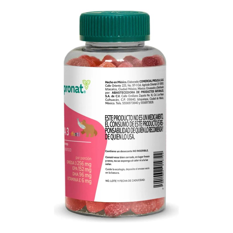 Omega Infantil Pronat Gomitas 152mg Epa 96mg Dha