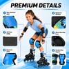 Lafefe Kids Protective Gear Set 6 in 1, Knee Pads