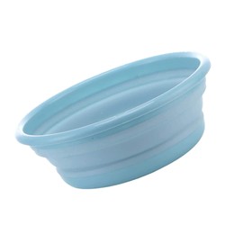 Foldable washbas， RilexAwhile 10" Multi-Purpose Collapsible Dish Tub Bowl BPA-Free Round Lightweight Collapsible Wash Basin (Blue)