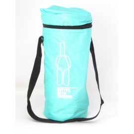 Tragbare Kühltasche "Better with Friends", 3 l, Türkis, mit Tragegurt für Getränke
