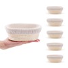 DOYOLLA Mini Oval Proofing Set (6.5inch, set of 5), Sourdough