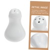 STOBAZA Farmhouse Style Ceramic Salt Pepper Set Condiment Organizer Toothpick