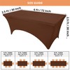Utopia Kitchen Utopia Kitchen Spandex Tablecloth 2 Pack [6FT, Light