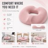OKONOS Memory Foam Donut Seat Cushion Ergonomic Ring Pillow for