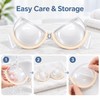 Beige Transparent Invisible Strap Bra for Women, Ultra-Fine Clear Strap