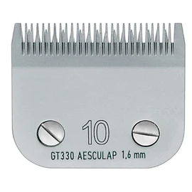 Rotschopf24 Aesculap shaving head cutting set for Moser: Max 45 + Max 50. For choice: KM2, KM5, KM10, KM Supera Pet, KM Supera Horse, Max 50+, MaxGo. Aesculap: FAV5, Durati (GT 330 SnapOn 1.5 mm #10)