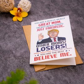 decorluxes Funny Card for Mom from Daughter, Son, Kids on Mothers Day, Mother’s Day Greeting Card for mom, New Mom Greeting Card for Women