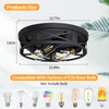 ZHU YAN Flush Mount 4-Light Ceiling Light Fixture for Hallway,