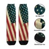 HJKLONE American Flag Crew Socks for Men Women, Novelty Mid-Calf