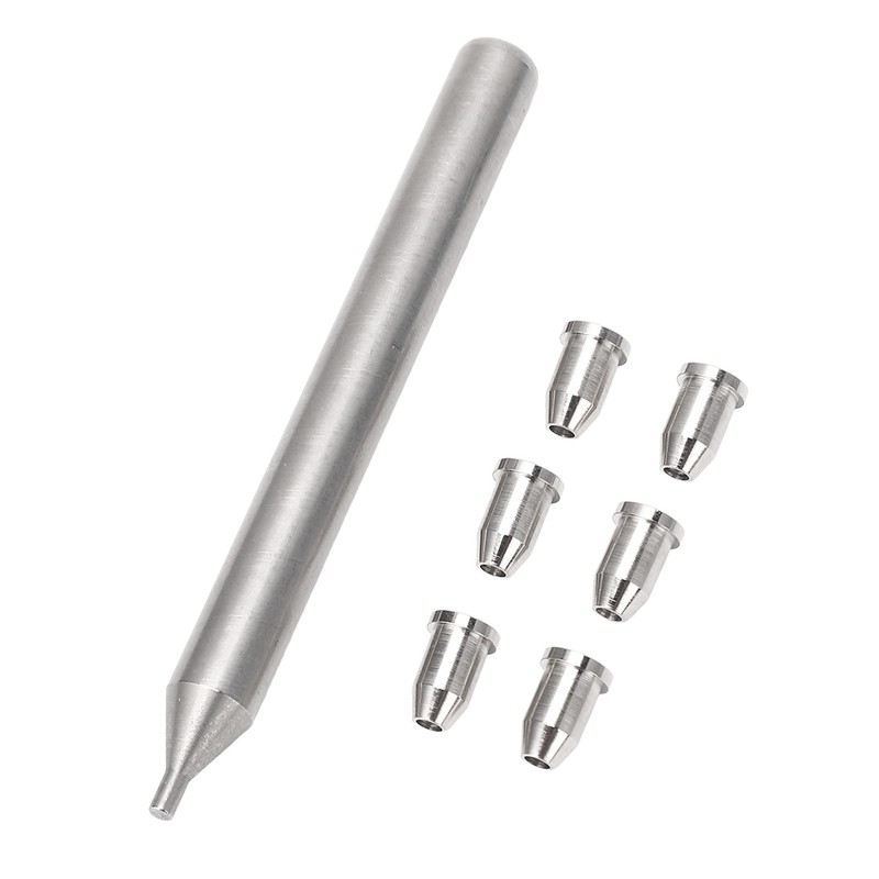 6Pcs Guitar String Ferrules Metal Thru Body Replacement Parts Accessories