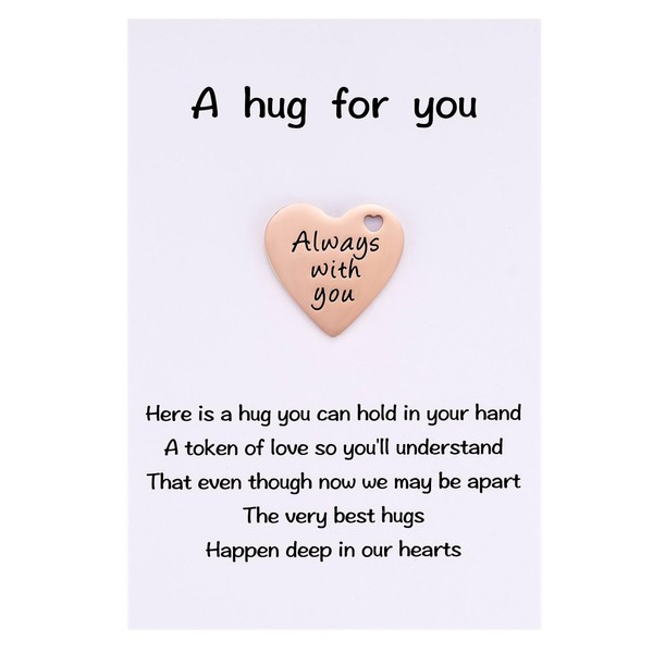 2-Sided Little Pocket Hug Gifts - Always with You Stainless