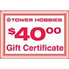 Tower Hobbies Tower Gift Certificate LIPZ1140