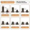 120Sets Chicago Screws, 6 Sizes Leather Rivets Assorted Kit, Chicago