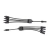 One Pair Solar Panel Adapter Y Branch 1 to 4