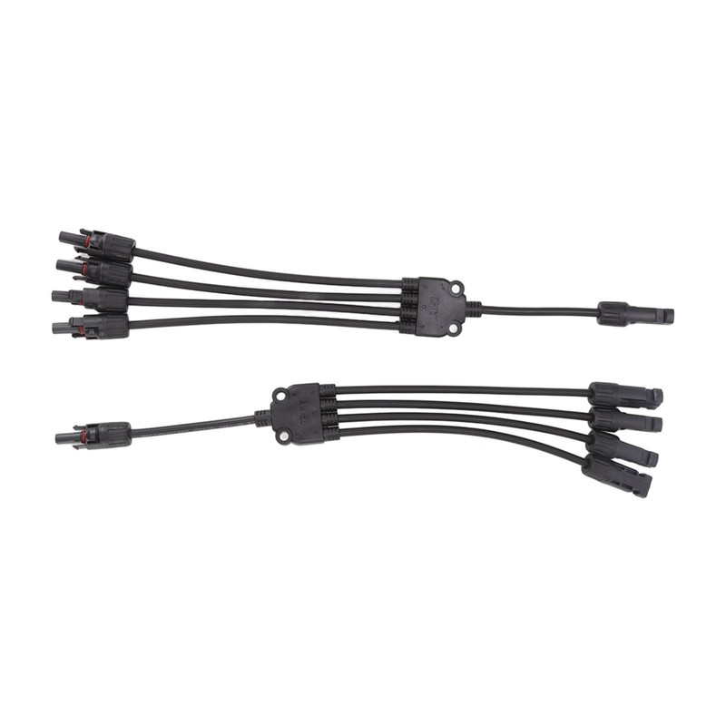 One Pair Solar Panel Adapter Y Branch 1 to 4