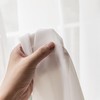 Aquazolax Small Door Sheer Window Curtains Panel - Voile Rod